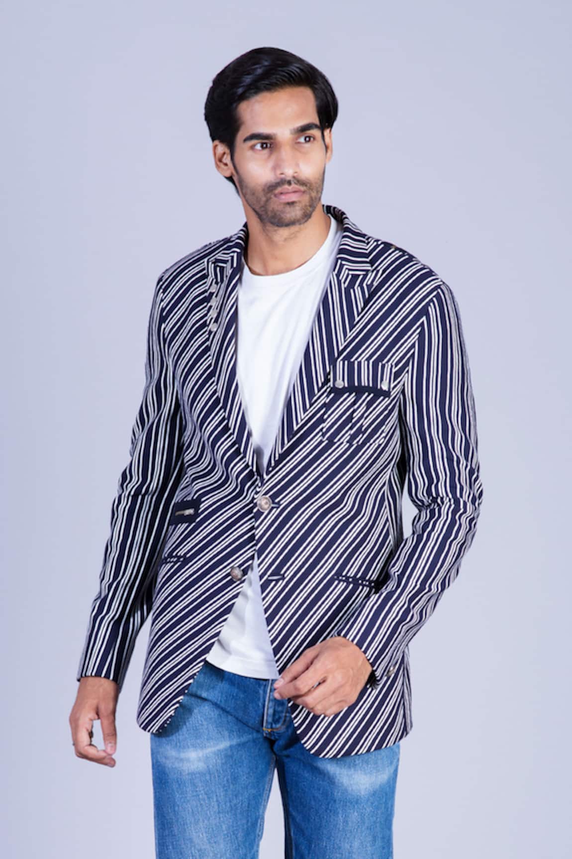 Sarab Khanijou Striped Blazer