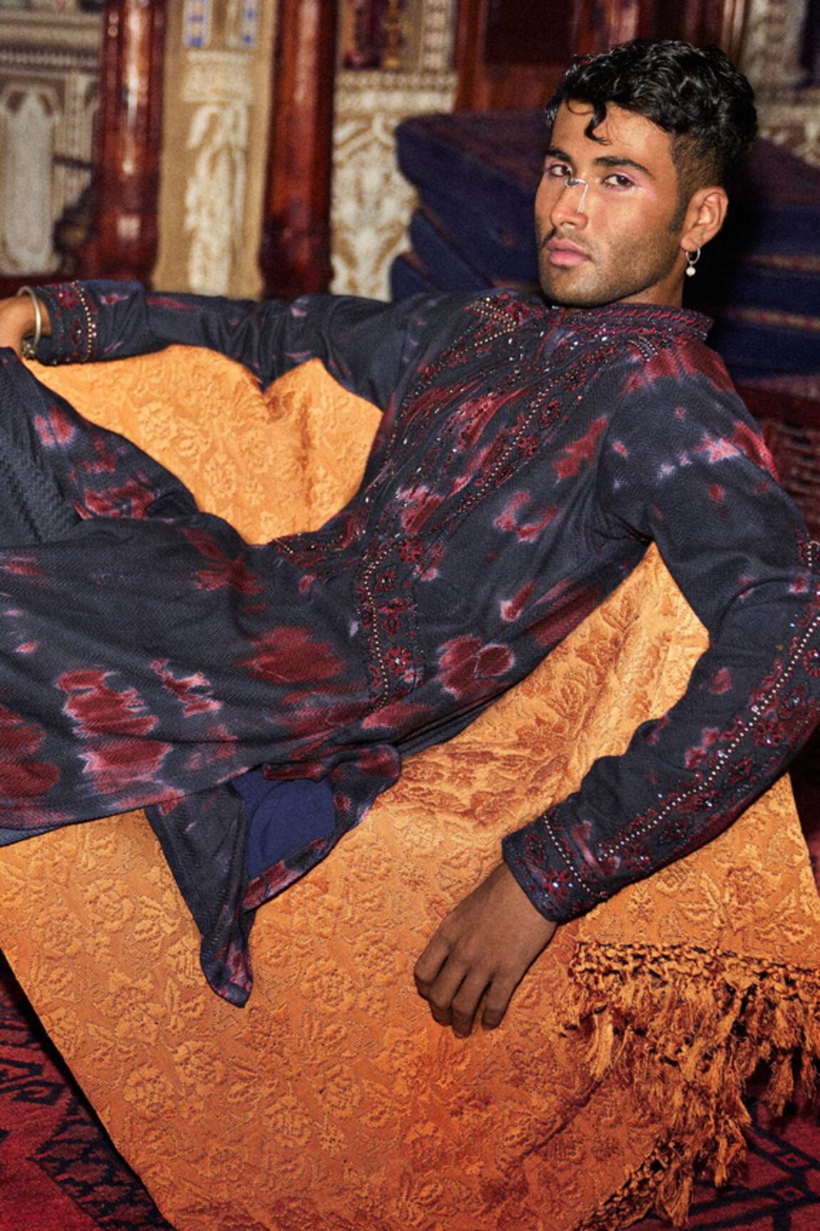 Sarab Khanijou Embroidered Kurta & Pant Set