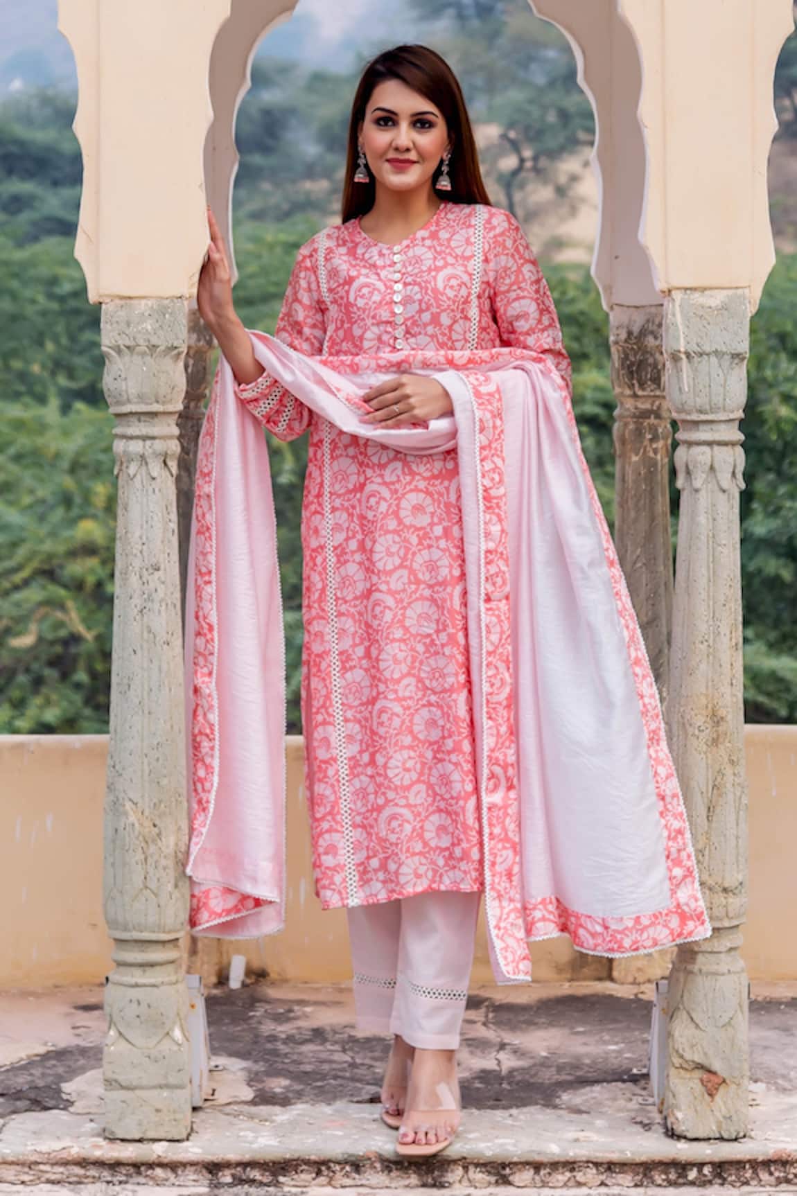 Missprint Chanderi Kurta Set