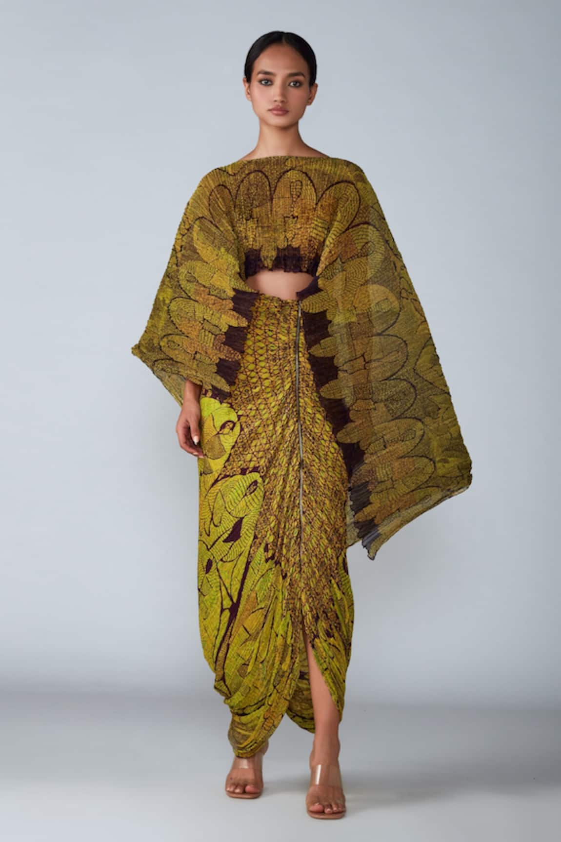 Saaksha & Kinni Printed Cotton Silk Skirt