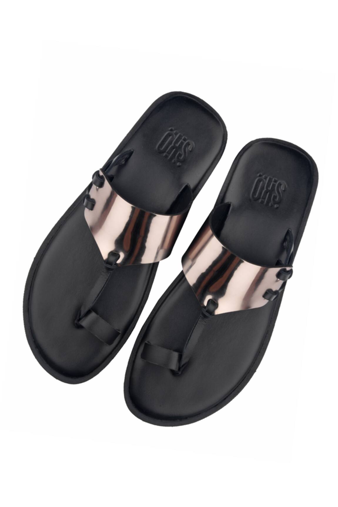 Sko Leather Toe Ring Slippers