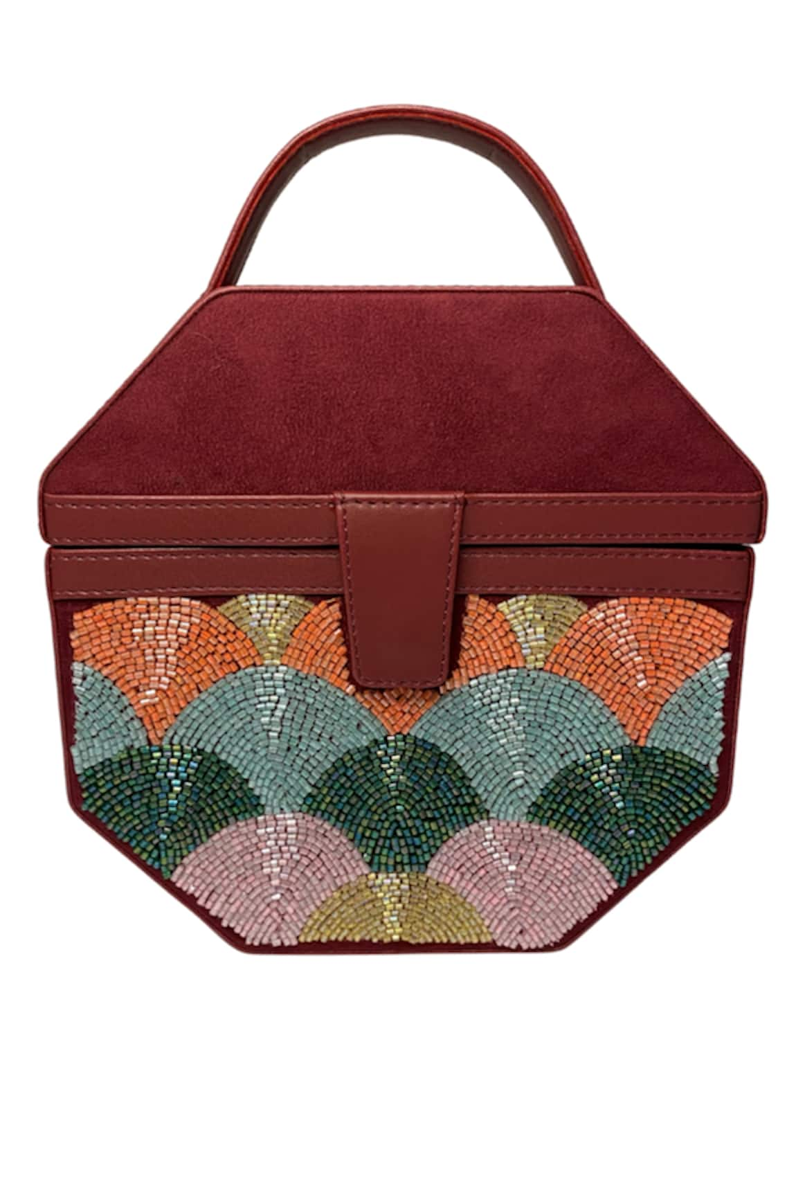 Puro Cosa Tuby Octagon Embellished Bag