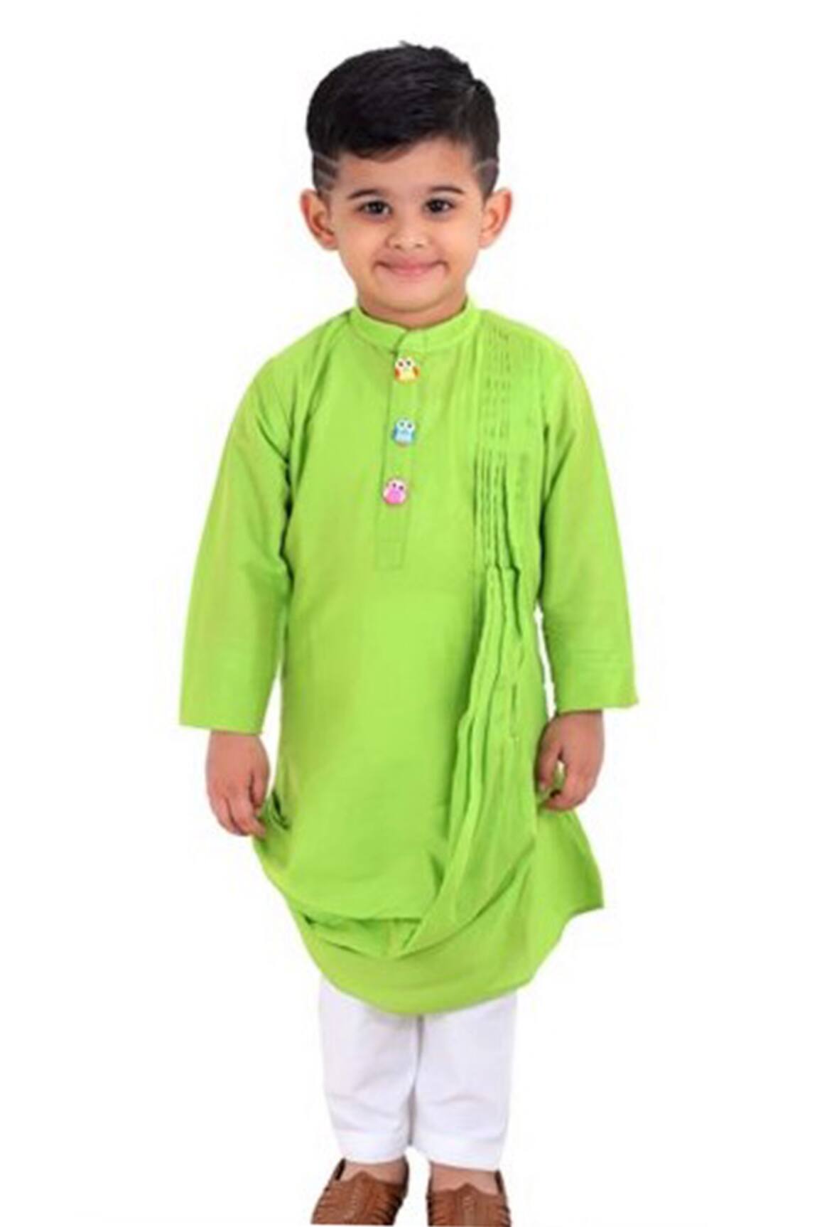 APRICOTKIDS Cowl Draped Kurta & Pant Set