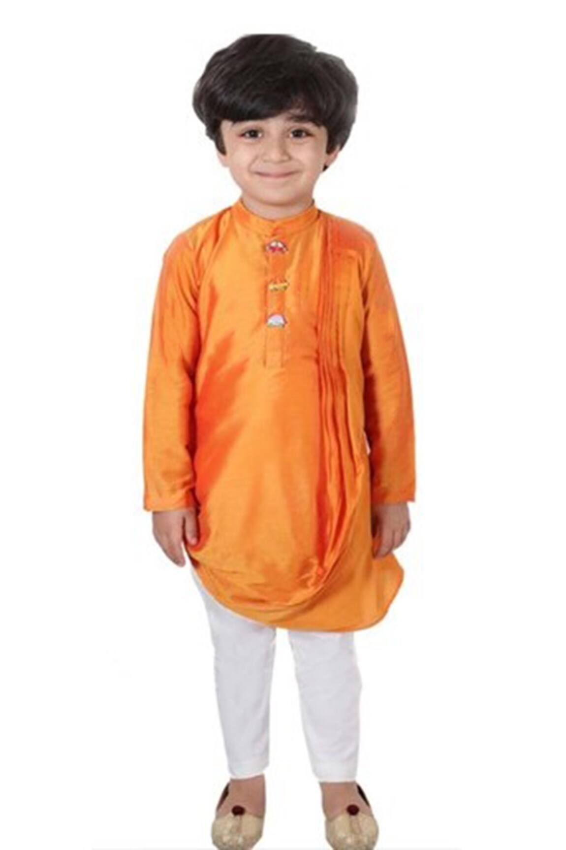 APRICOTKIDS Cowl Draped Kurta & Pant Set