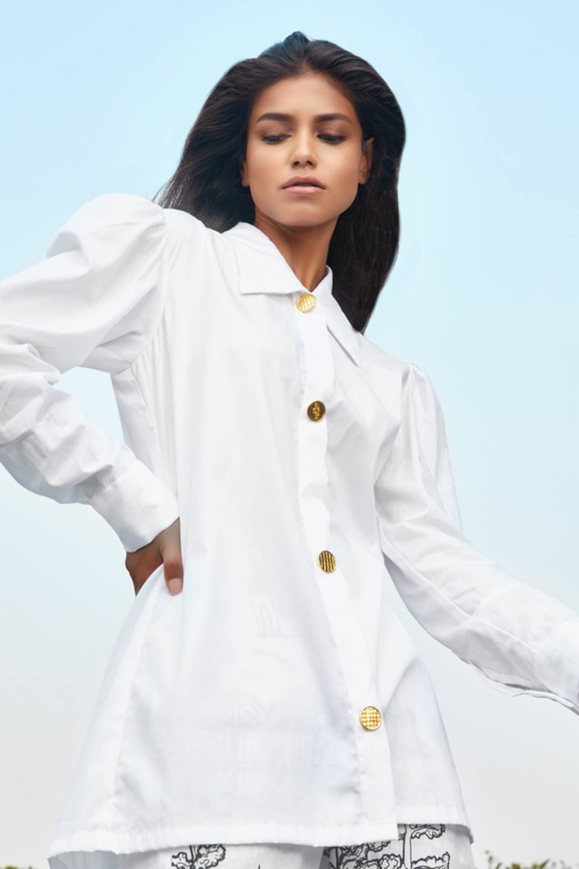 Studio Moda India Rajpur Puff Sleeve Shirt