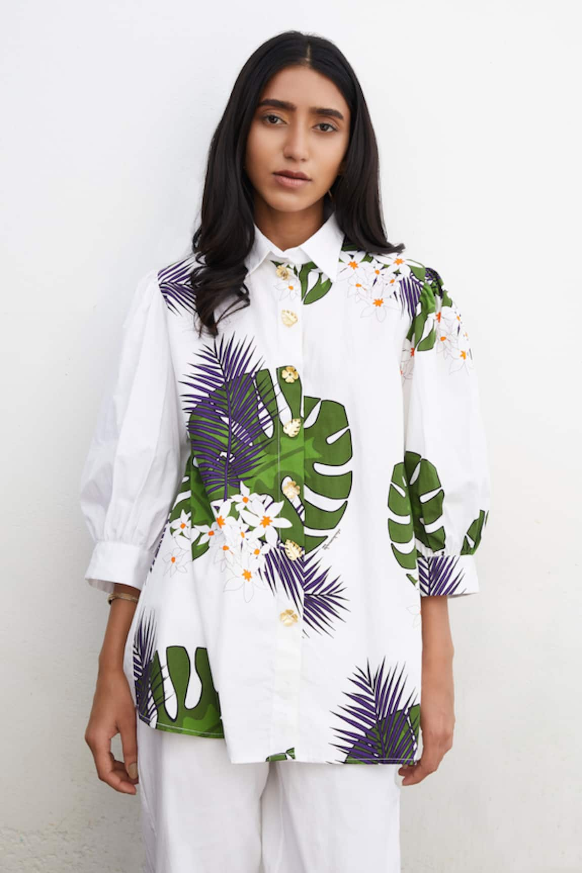 Studio Moda India Parijat Print Shirt