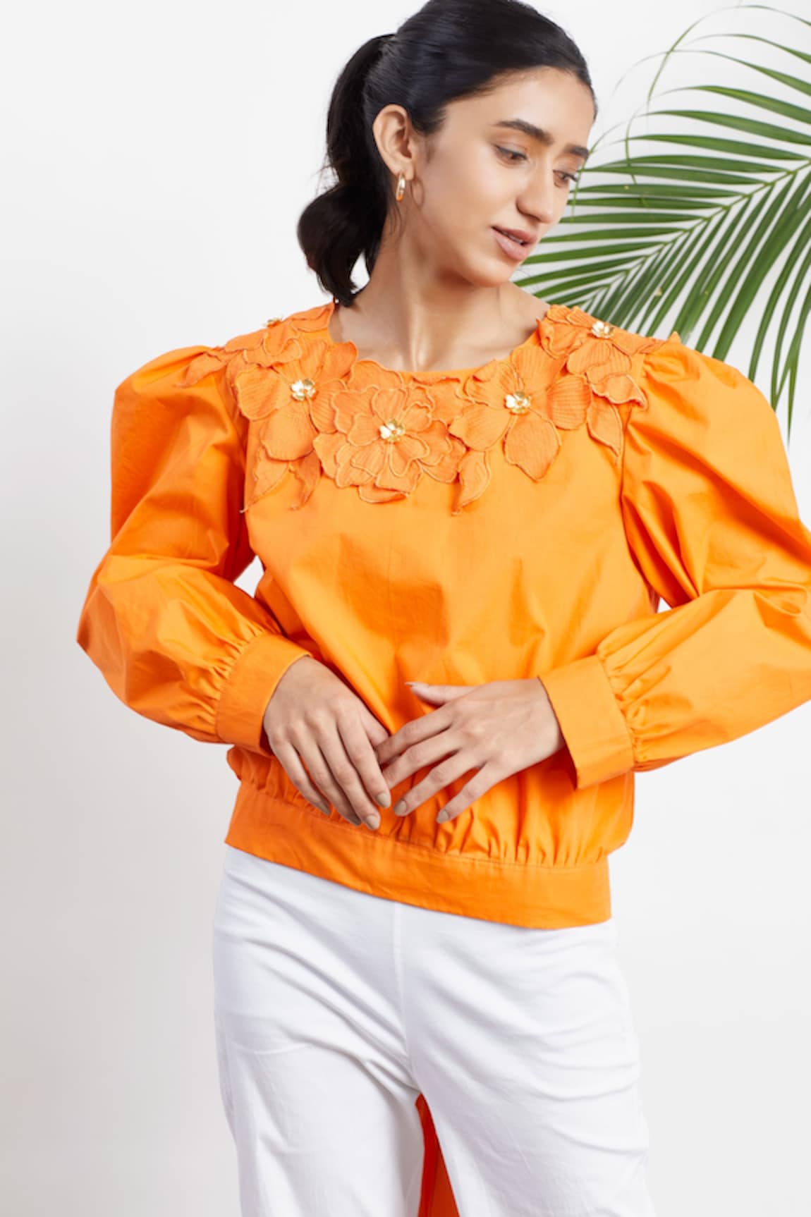 Studio Moda India Puff Sleeve Top