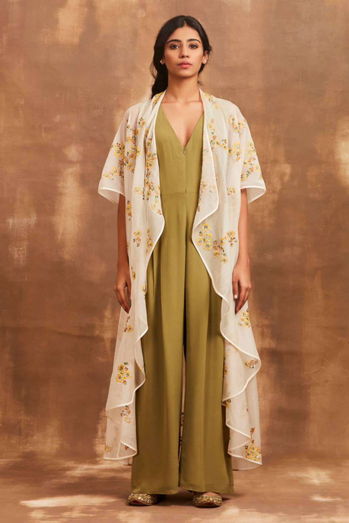 Sue Mue Jumpsuit with Embroidered Jacket