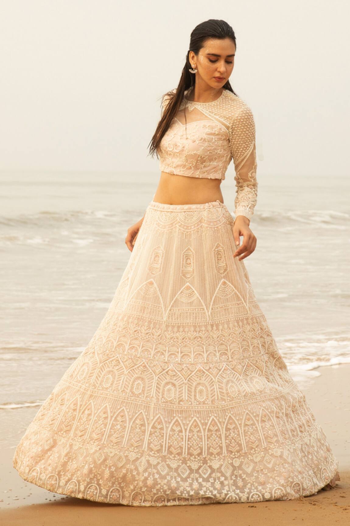 Decemberbyvivek Embroidered Bridal Lehenga Set 