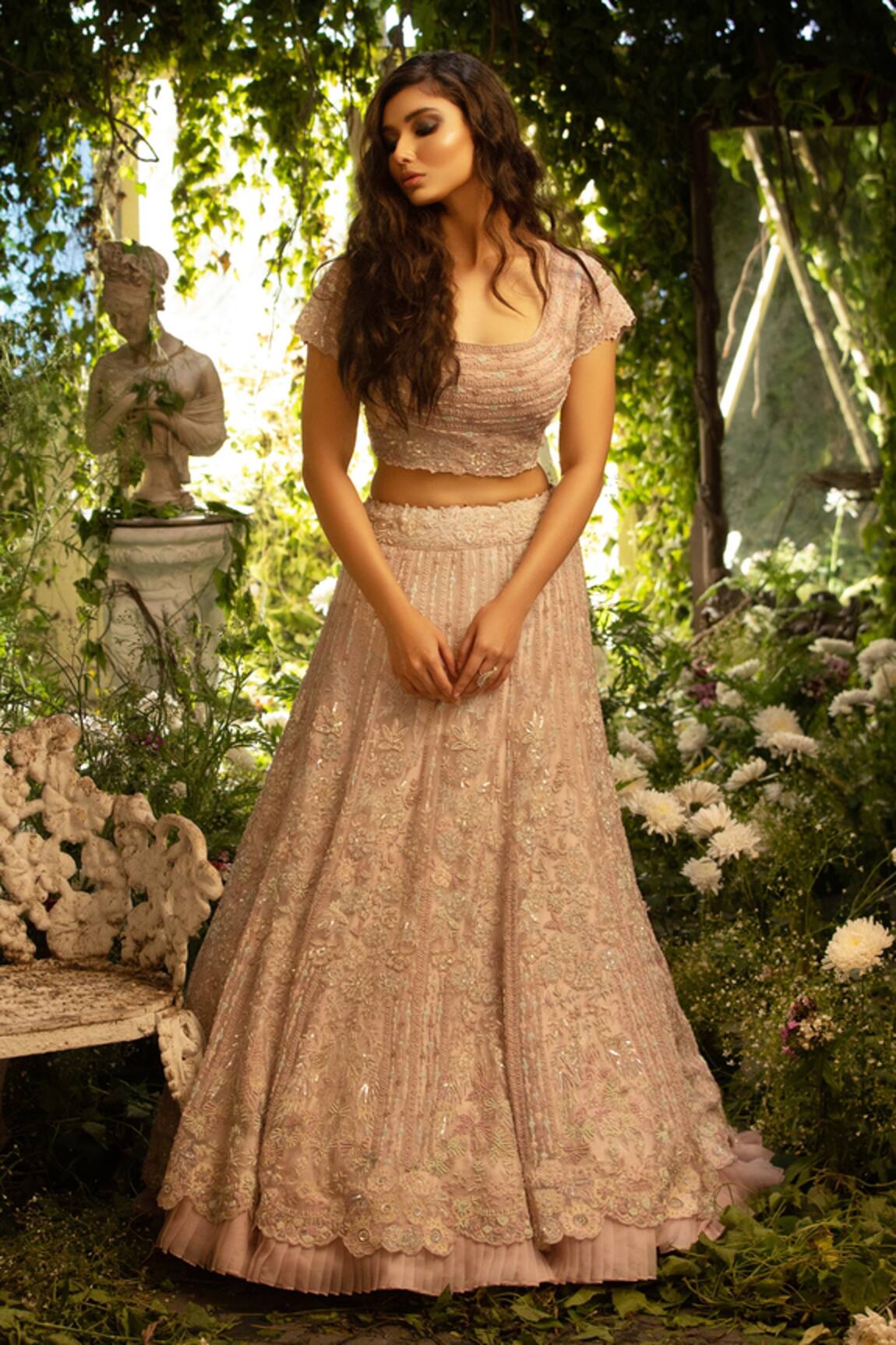 Decemberbyvivek Embroidered Bridal Lehenga Set