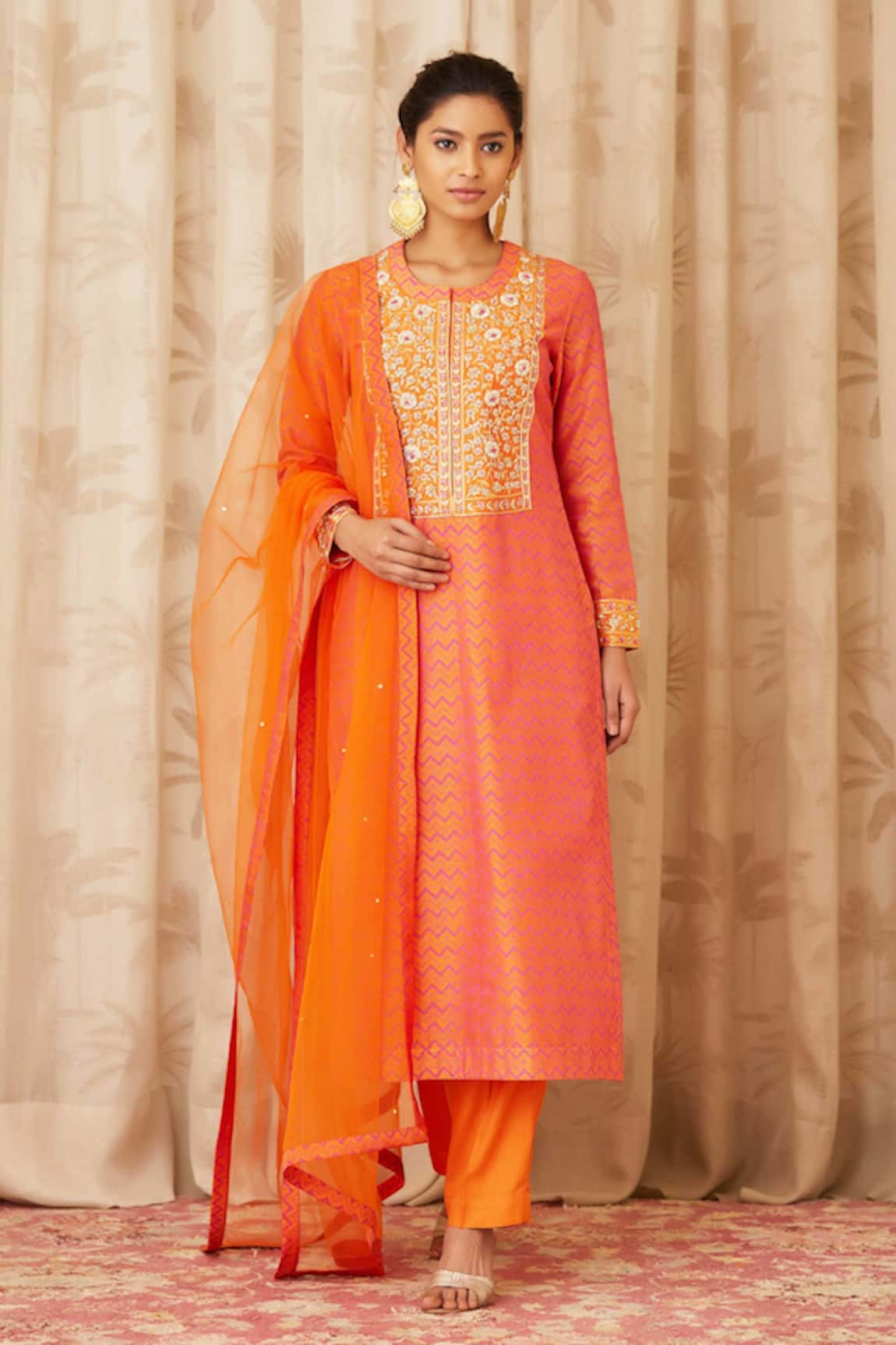 Shyam Narayan Prasad Zardozi Embroidered Kurta Set