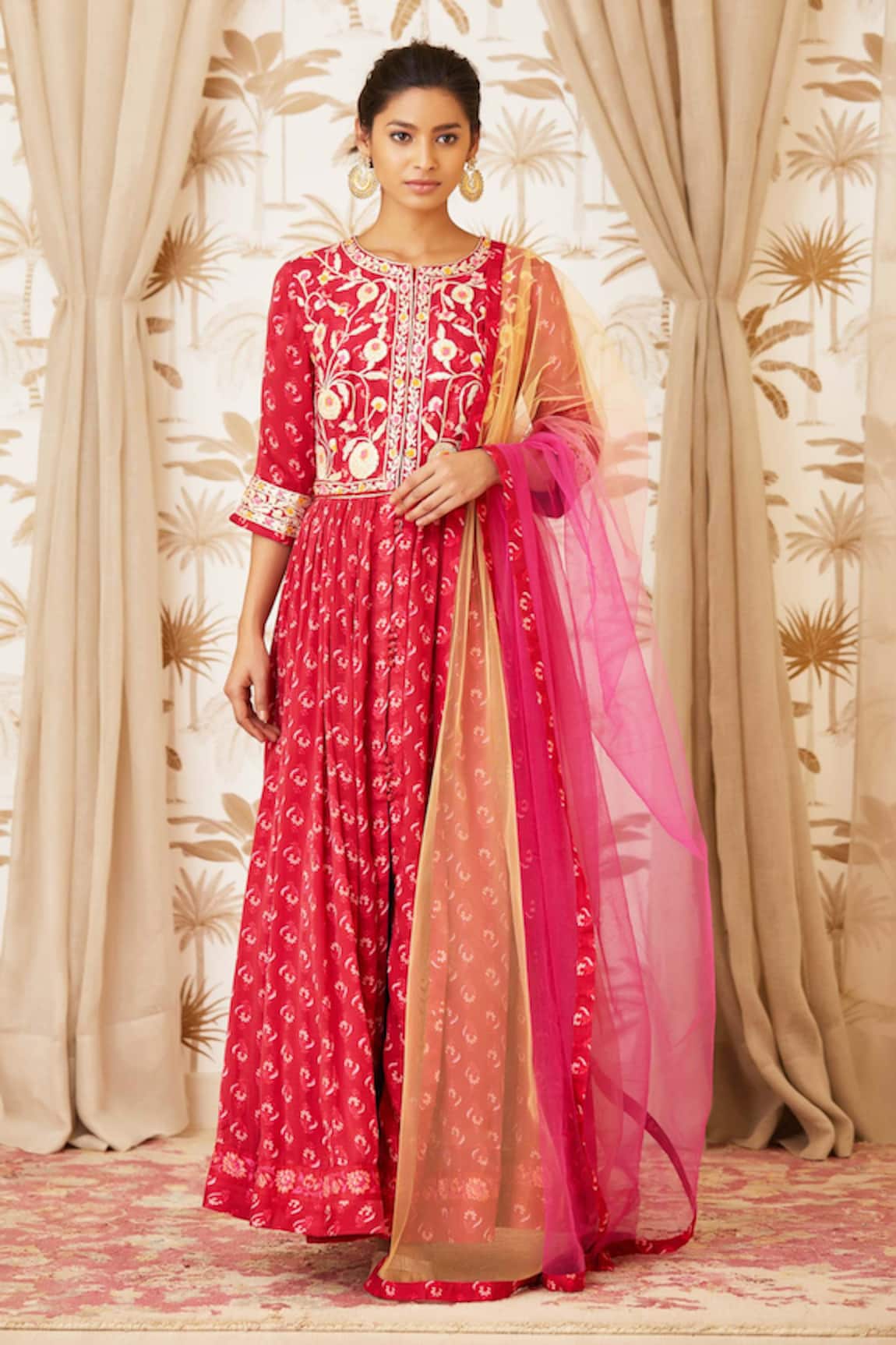 Shyam Narayan Prasad Embroidered Anarkali Set