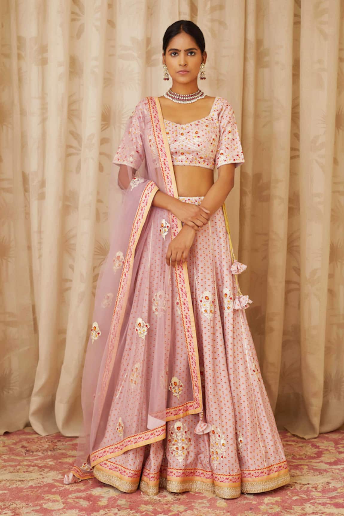 Shyam Narayan Prasad Embroidered Lehenga Set