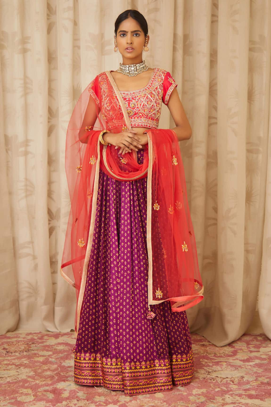 Shyam Narayan Prasad Embroidered Lehenga Set