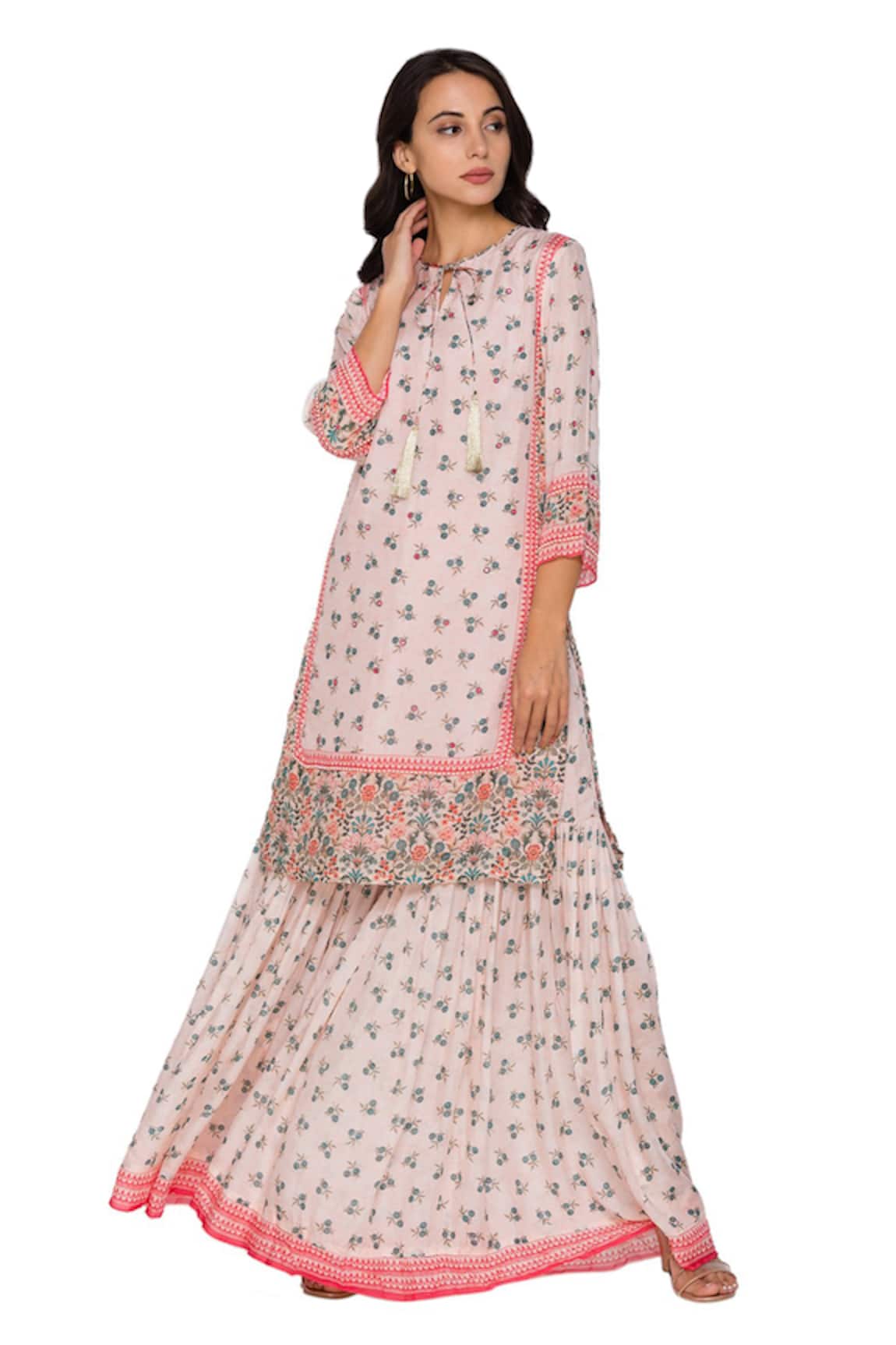 Soup By Sougat Paul Printed Kurta & Sharara Set 