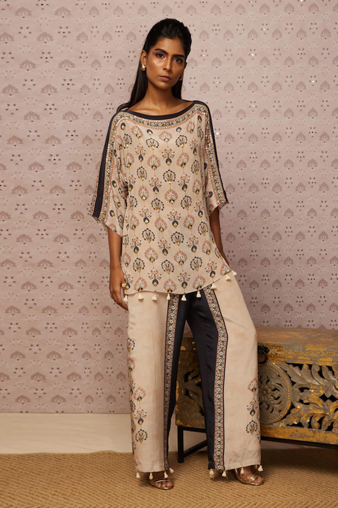 Soup by Sougat Paul Sarouk Print Tunic & Palazzo Set 