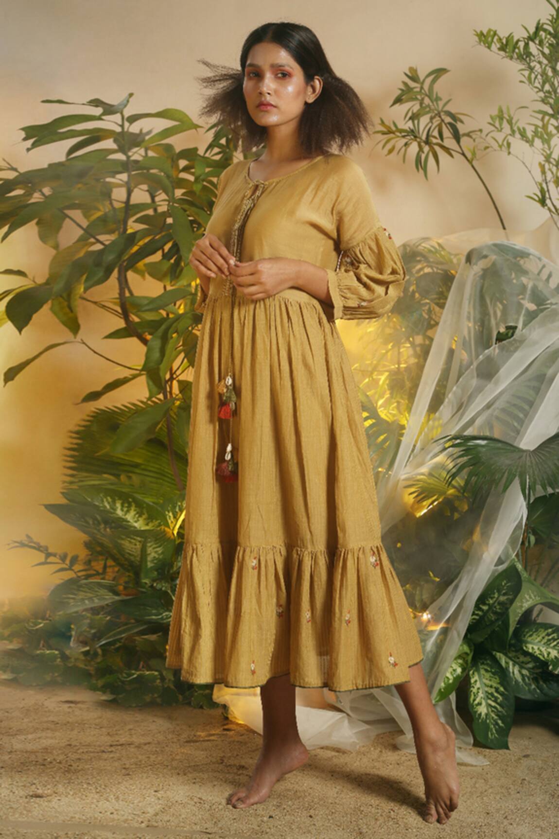 Chokhi Chorri Chanderi Midi Dress