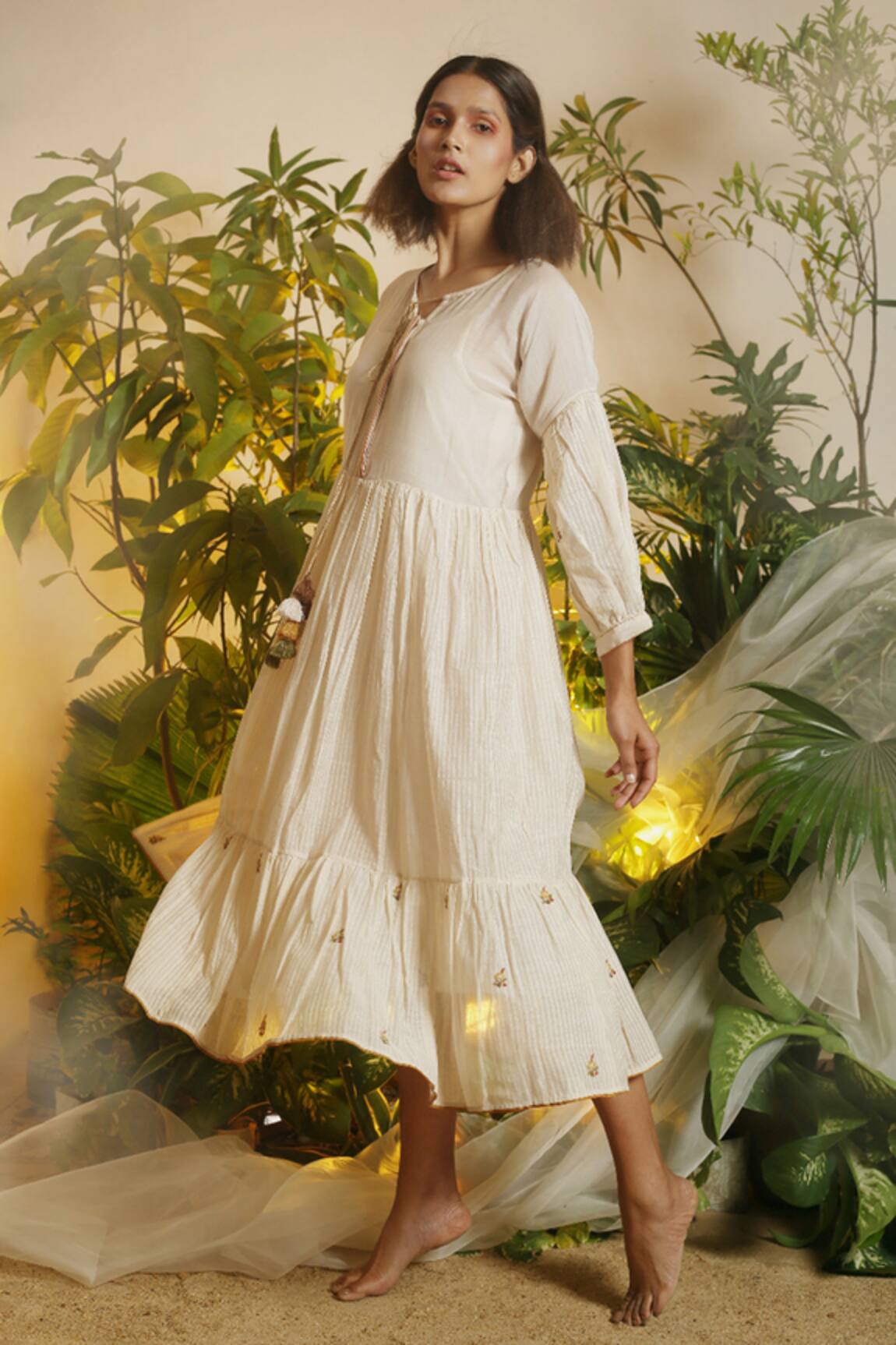 Chokhi Chorri Chanderi Midi Dress