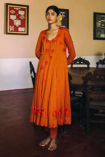 Label Earthen Aprajita Anarkali & Pant Set