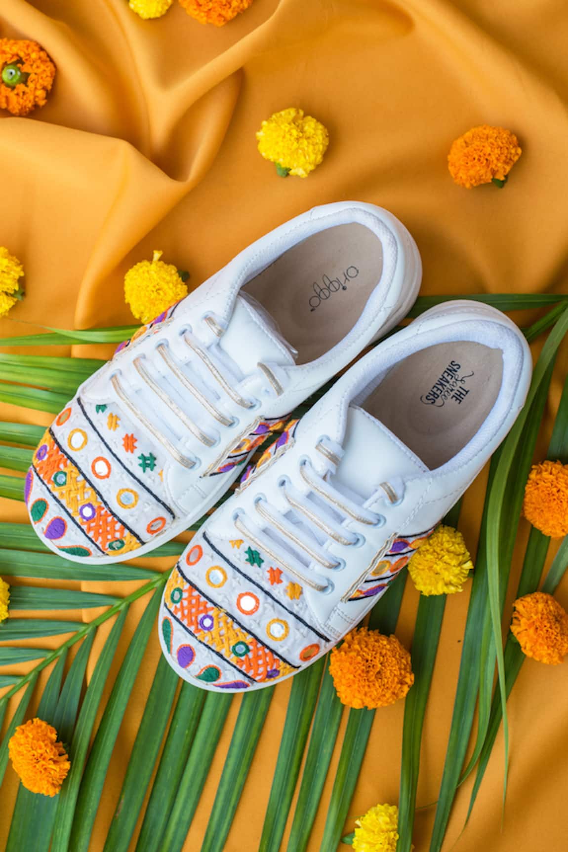 The Saree Sneakers  Embroidered Sneakers