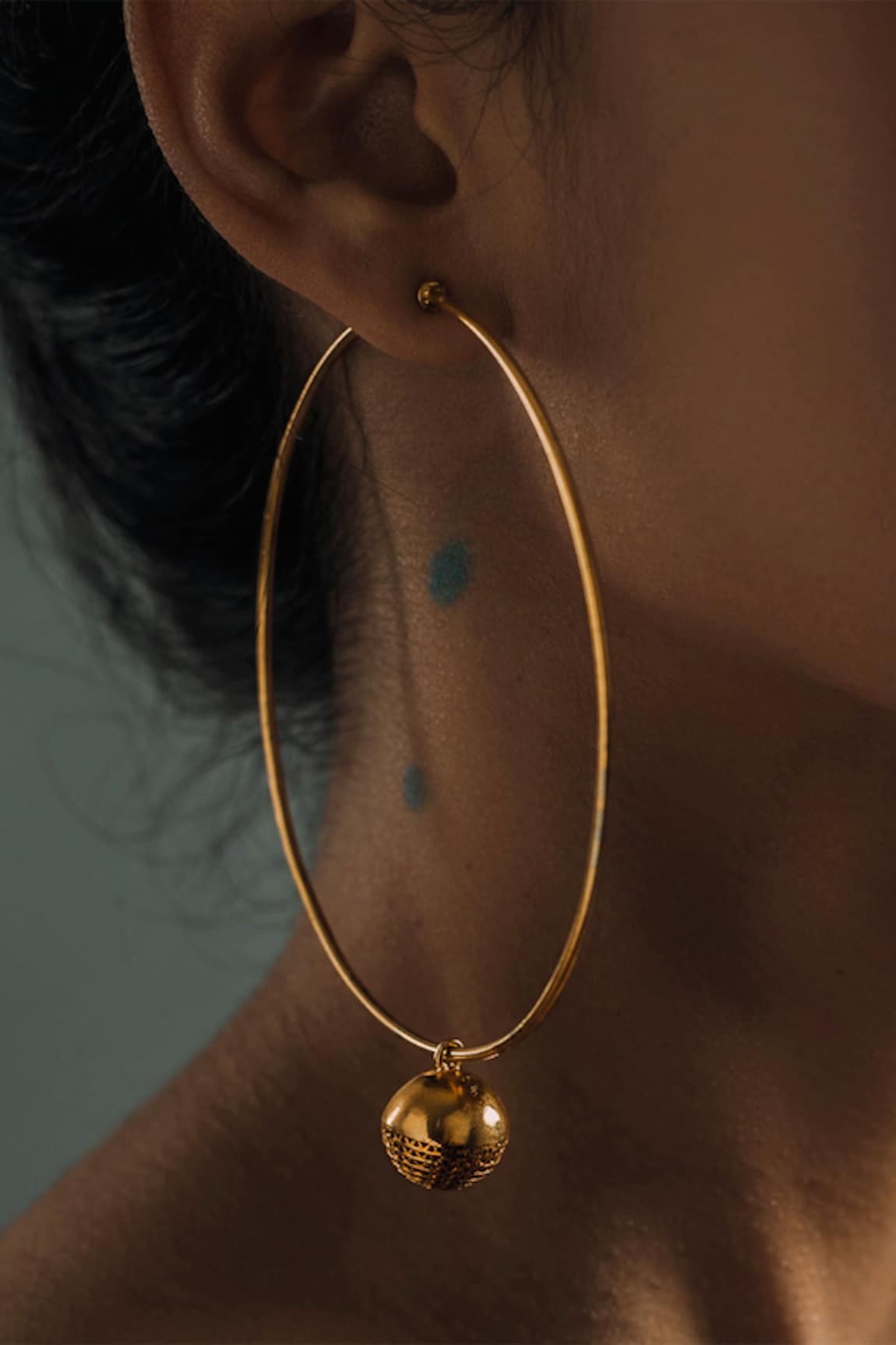 The Slow Studio Handcrafted Ball Drop Hoops