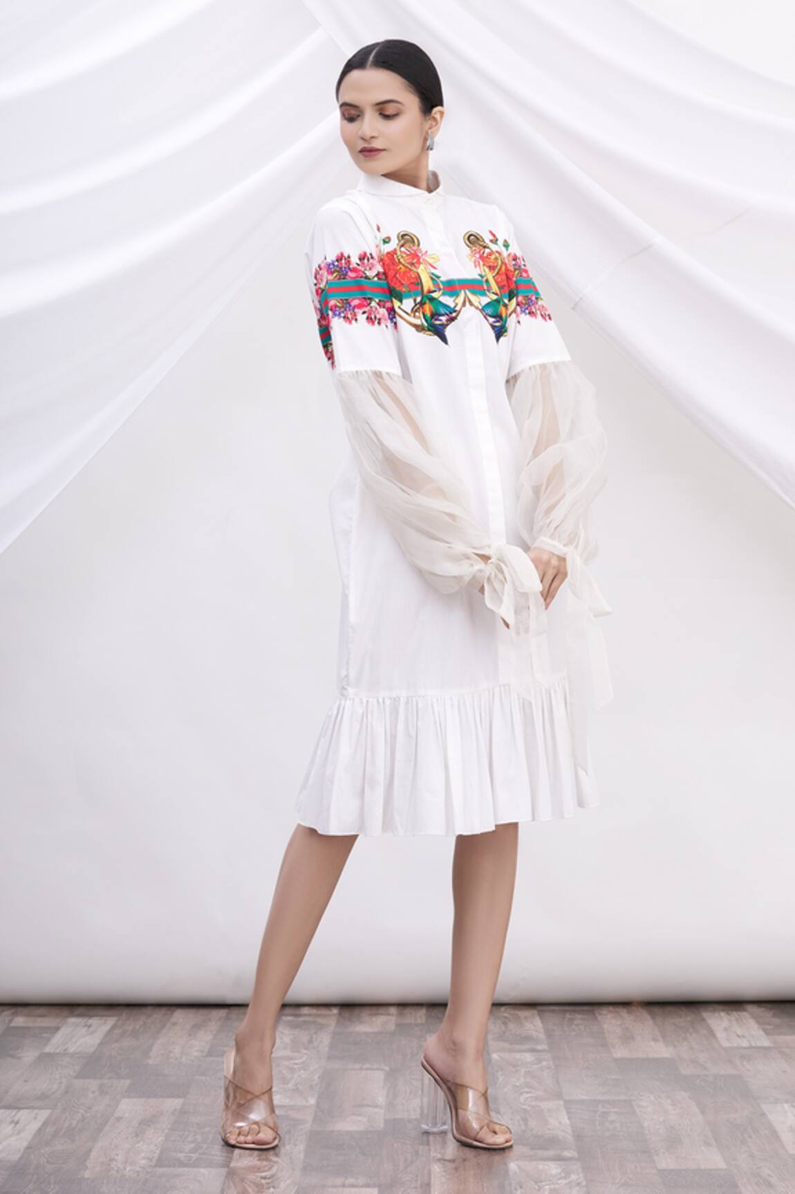 MR. Ajay Kumar Cotton Printed Shirt Dress