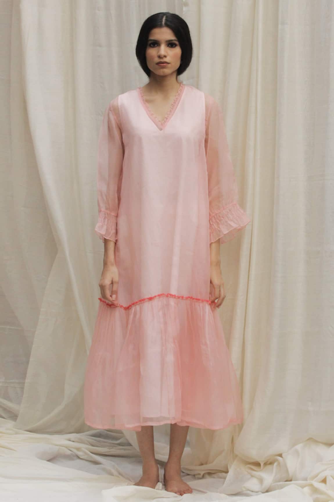 Shivani Bhargava Organza Frill Dress