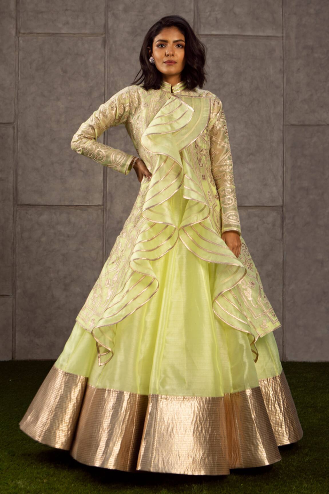 Siddartha Tytler Applique Jacket Lehenga Set