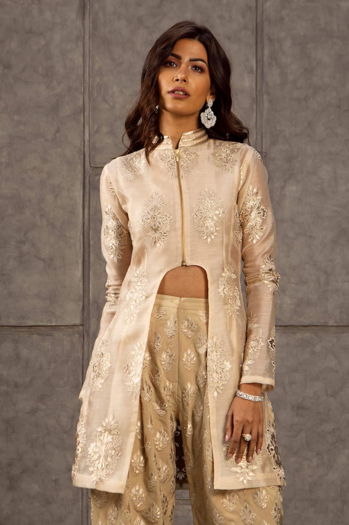 Siddartha Tytler Floral Applique Jacket