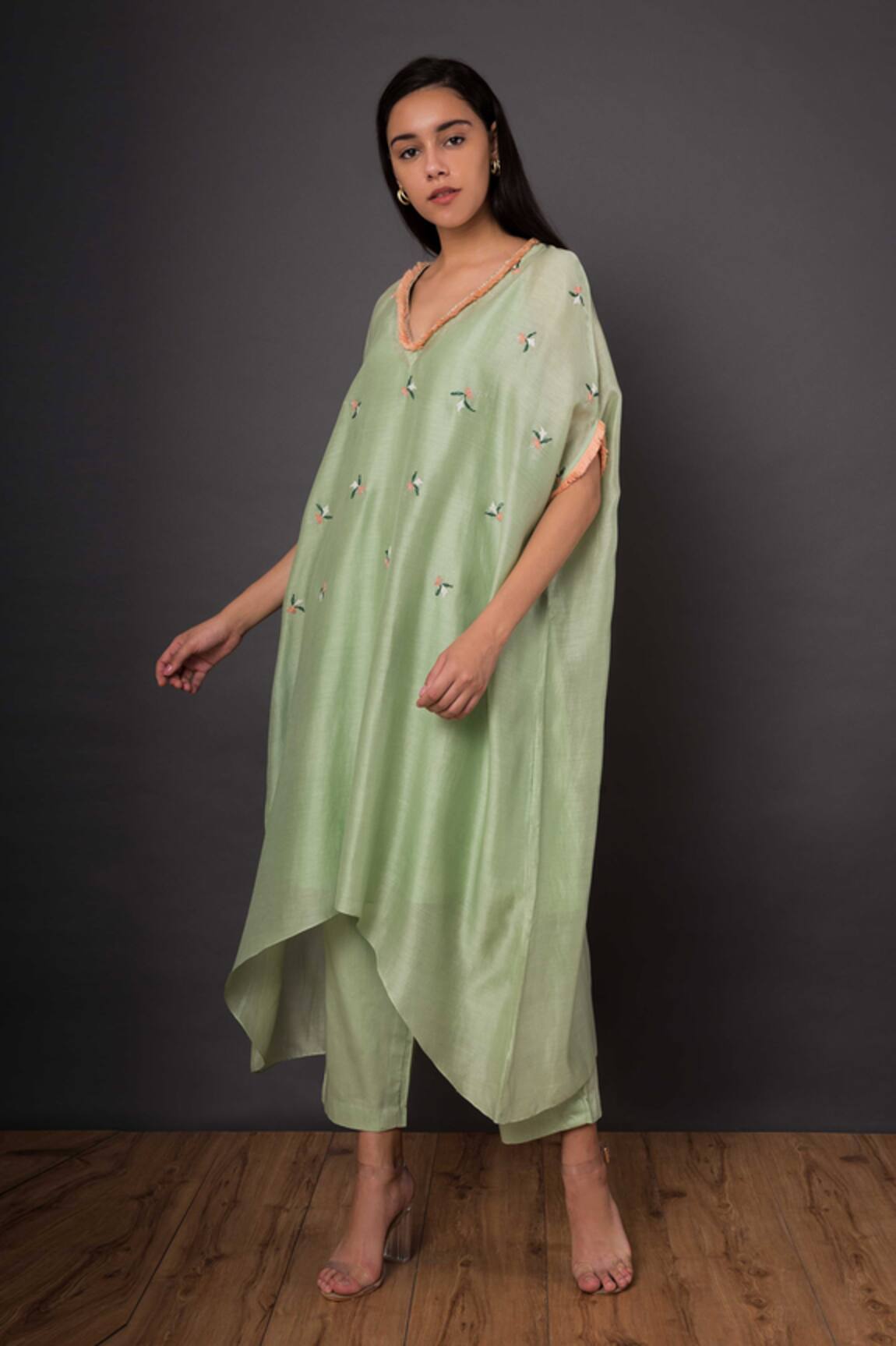 Shikha Mehta Chanderi Kurta & Pant Set