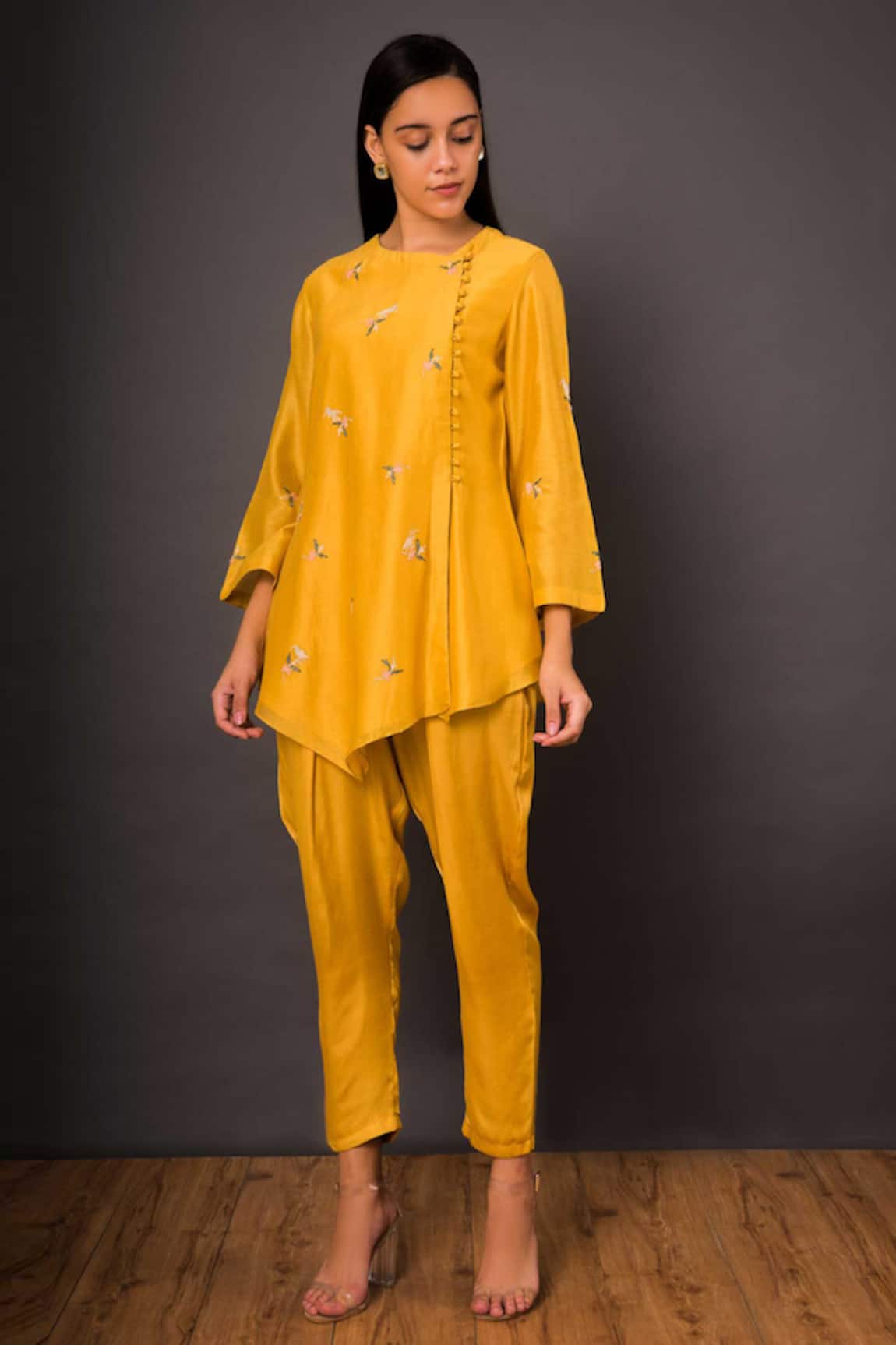 Shikha Mehta Chanderi Kurta & Pant Set