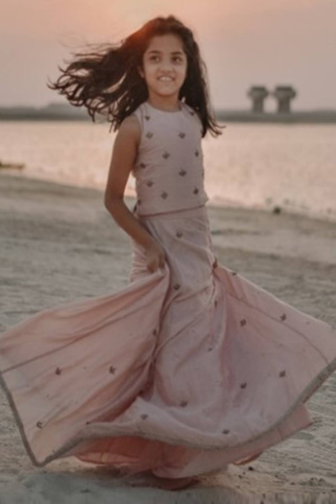 Swati Golyan Embroidered Chanderi Lehenga Set