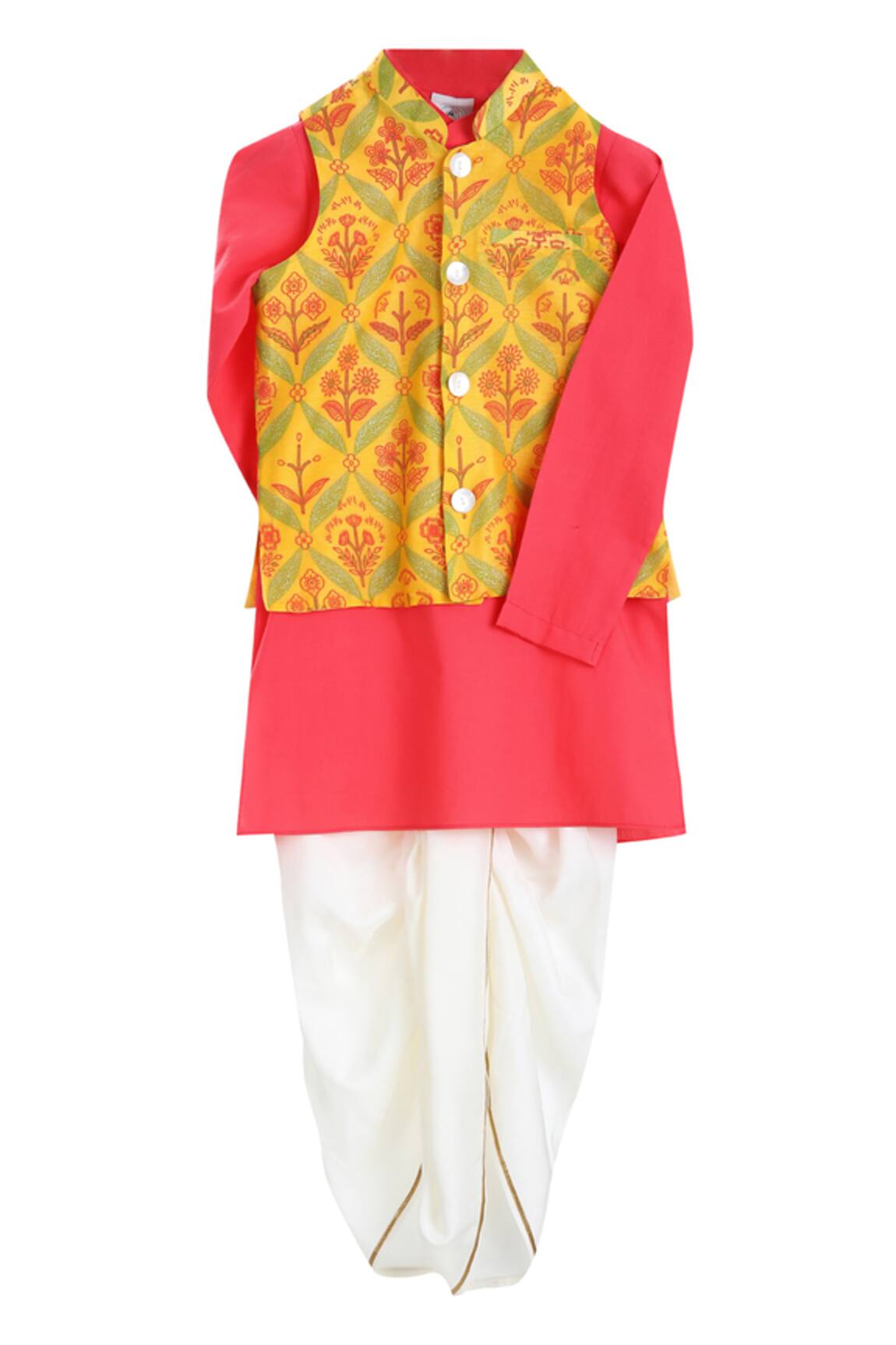Mi Dulce An'ya Floral Printed Bundi & Kurta Set 