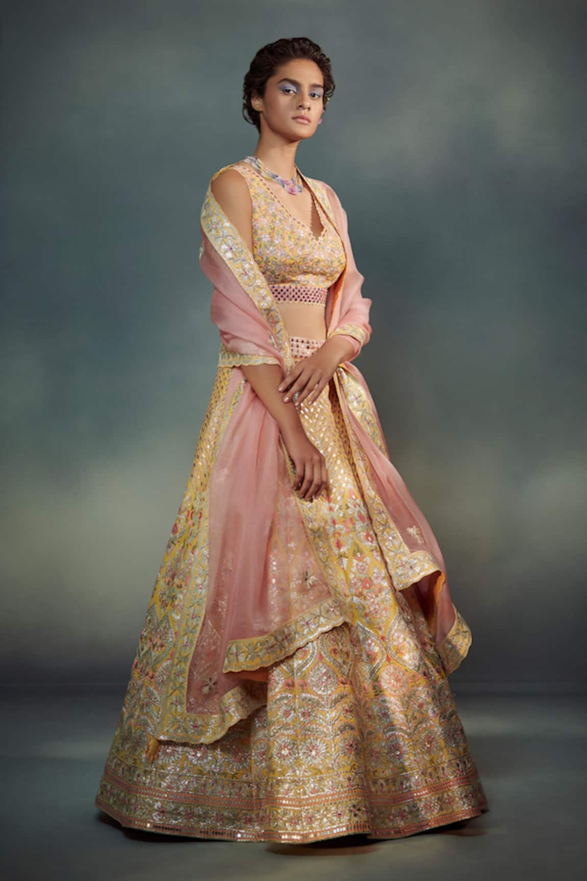 SUHINO Embroidered Bridal Lehenga Set