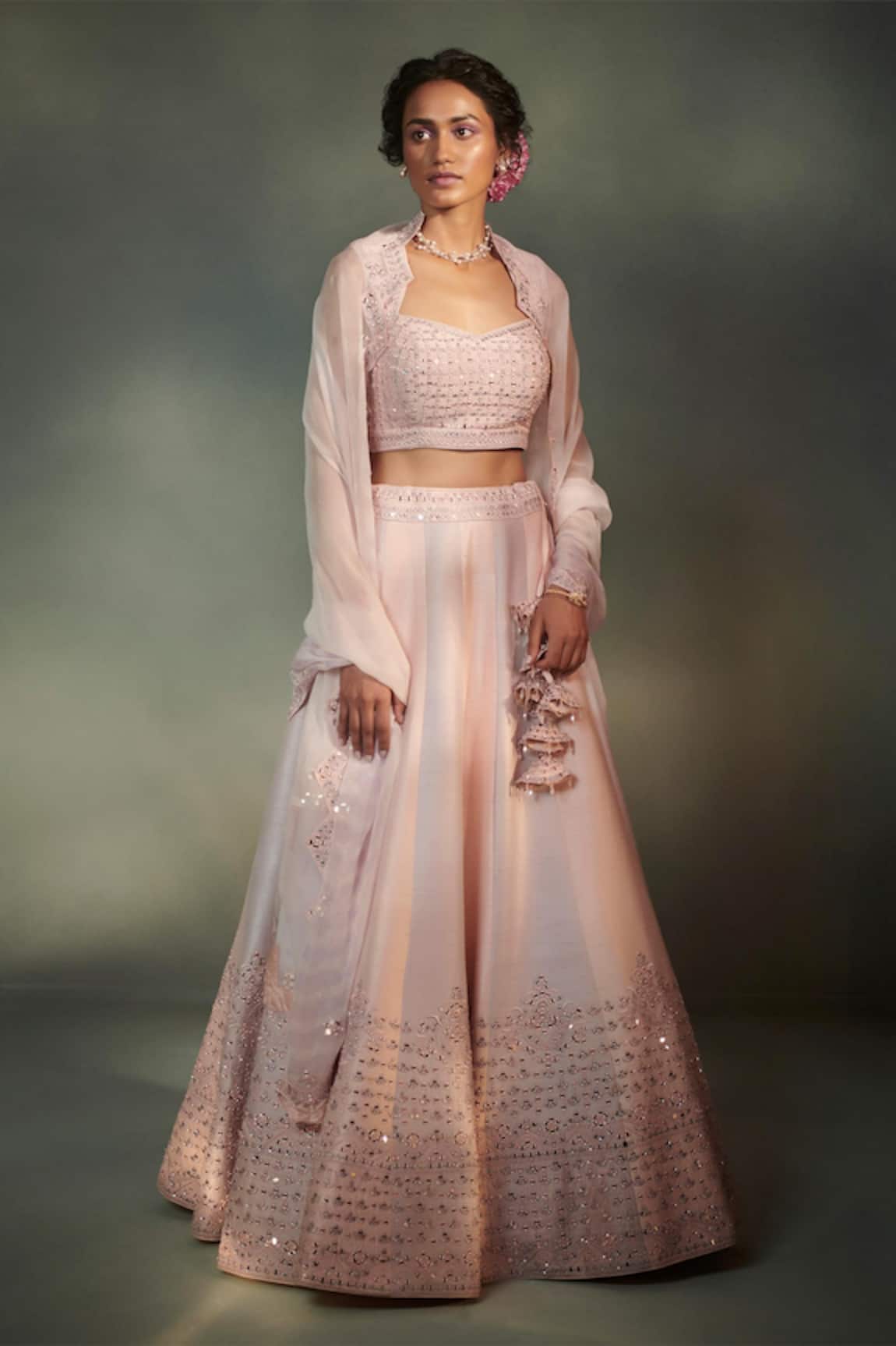 SUHINO Embroidered Bridal Lehenga Set