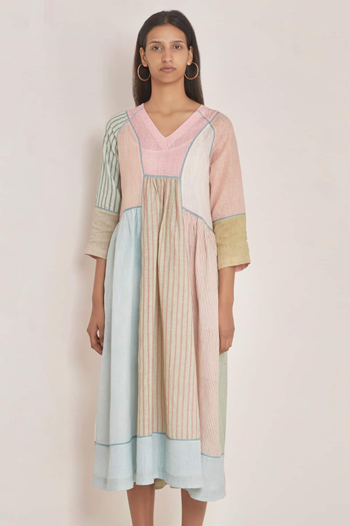 Eka Printed Linen Dress