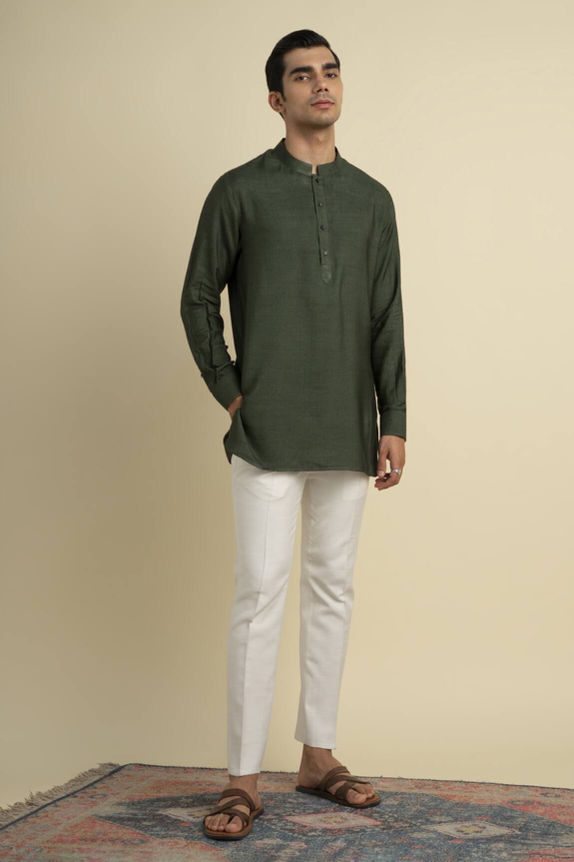 Philocaly Pine Short Kurta