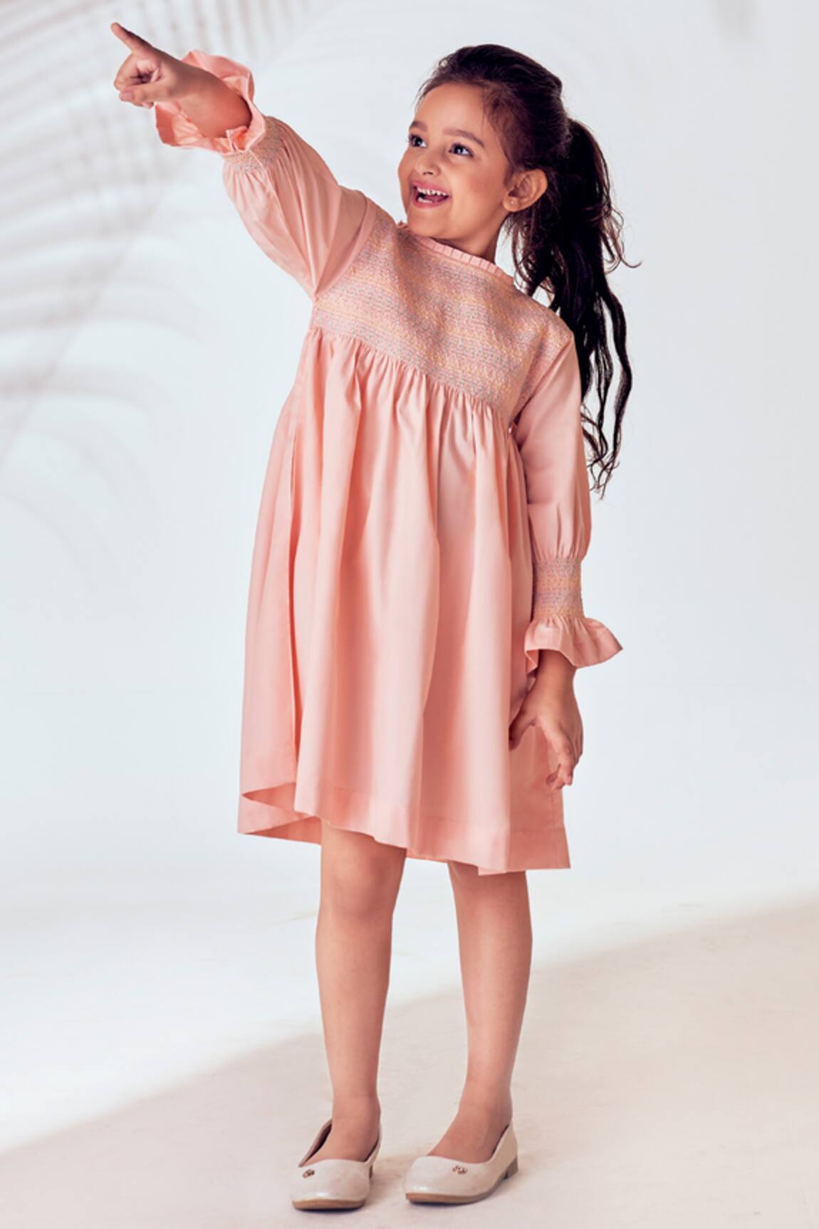 Little Luxury Powder Pink Cotton Dress
