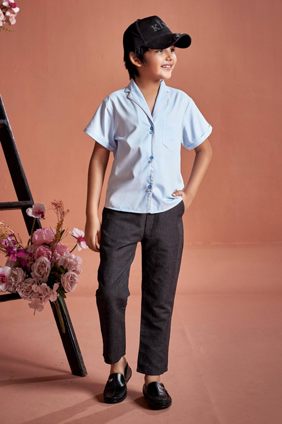 Little Luxury Linen Striped Pants