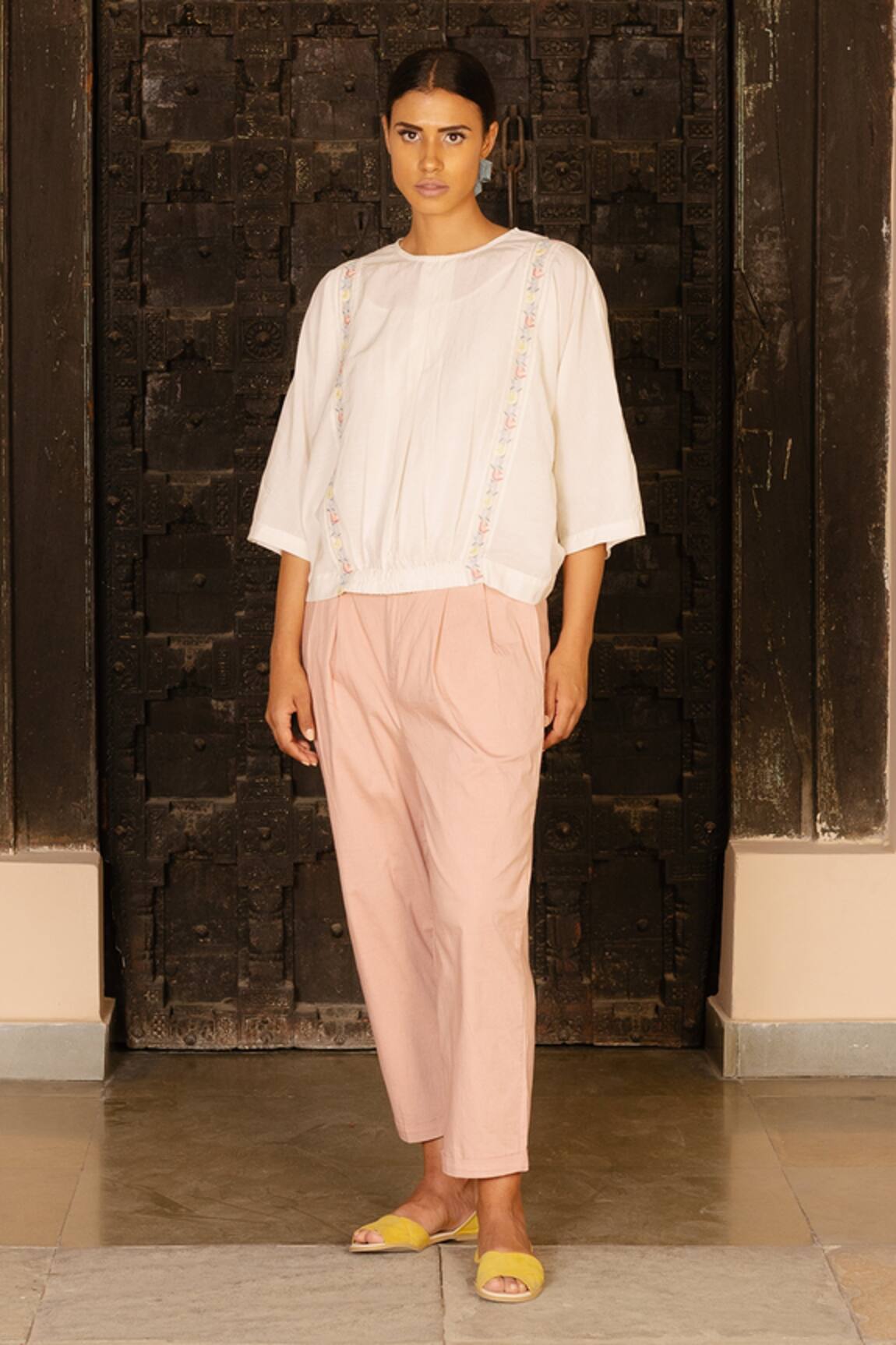 Ayaka Organic Cotton Round Neck Top 