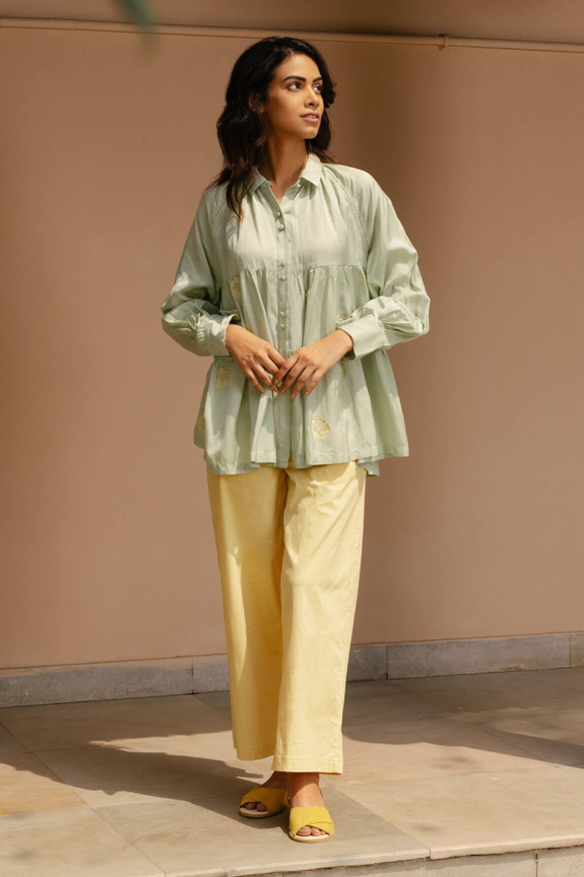 Ayaka Organic Cotton Patchwork Shirt 