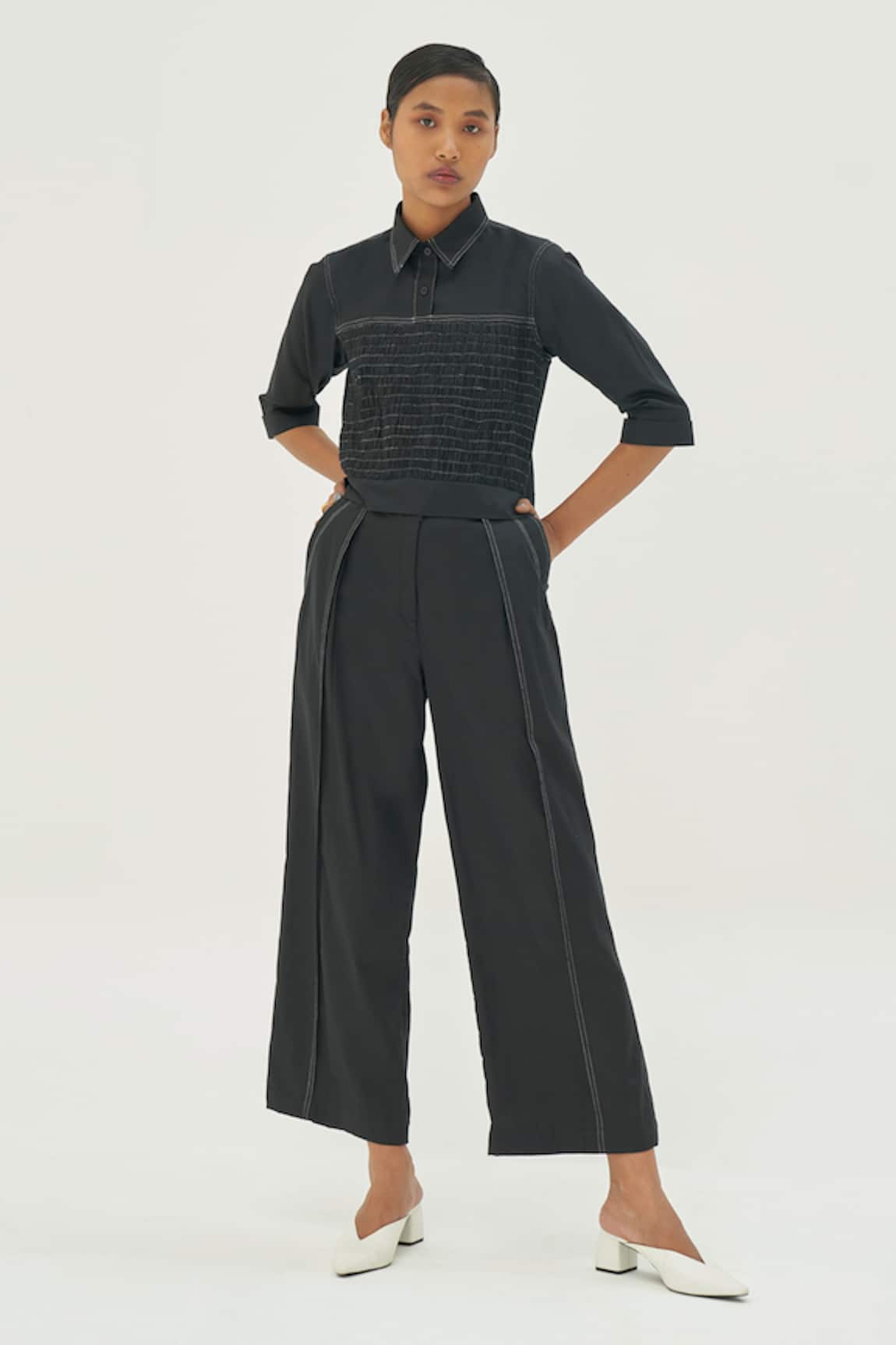 Corpora Studio Pleated Pant Set 