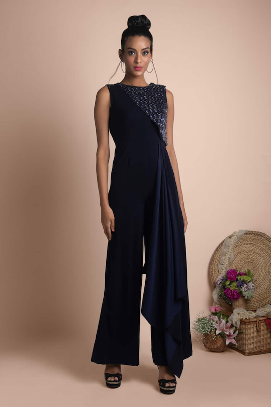 Mehak Murpana Draped Jumpsuit