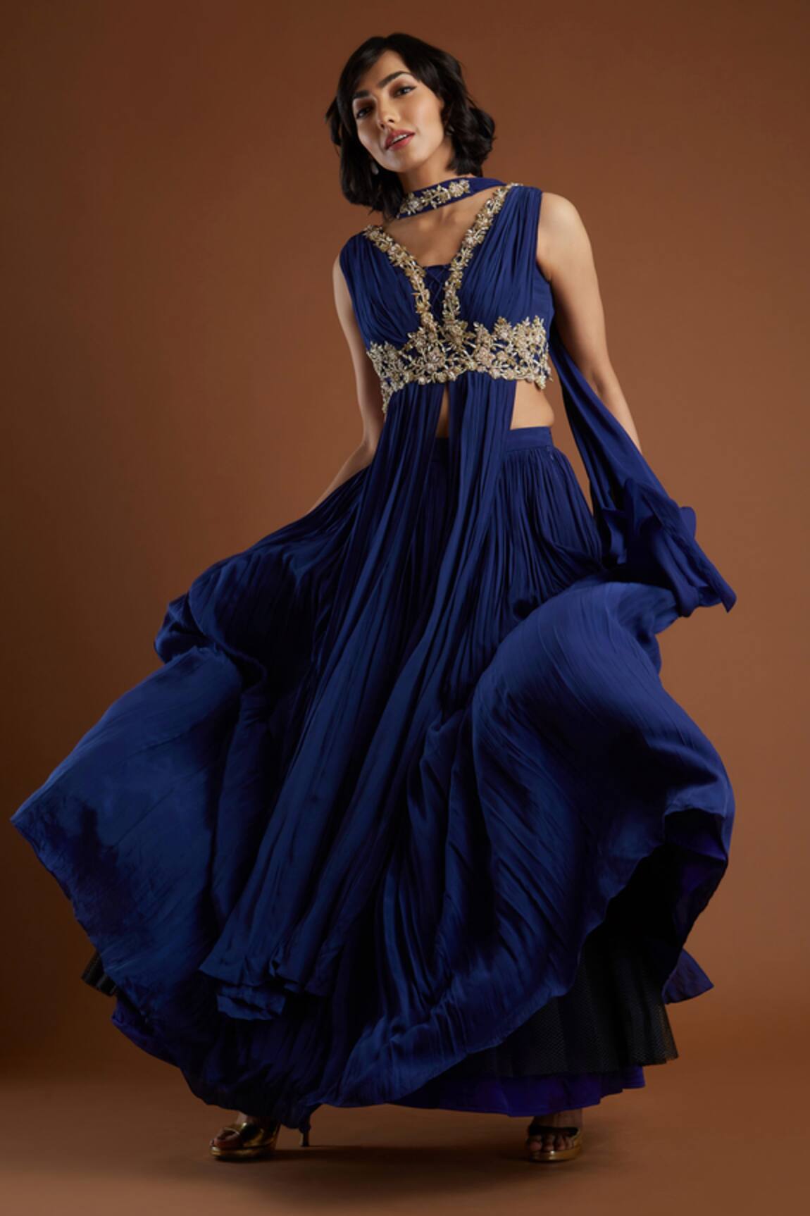 Aayushi Maniar Embroidered Anarkali Lehenga Set