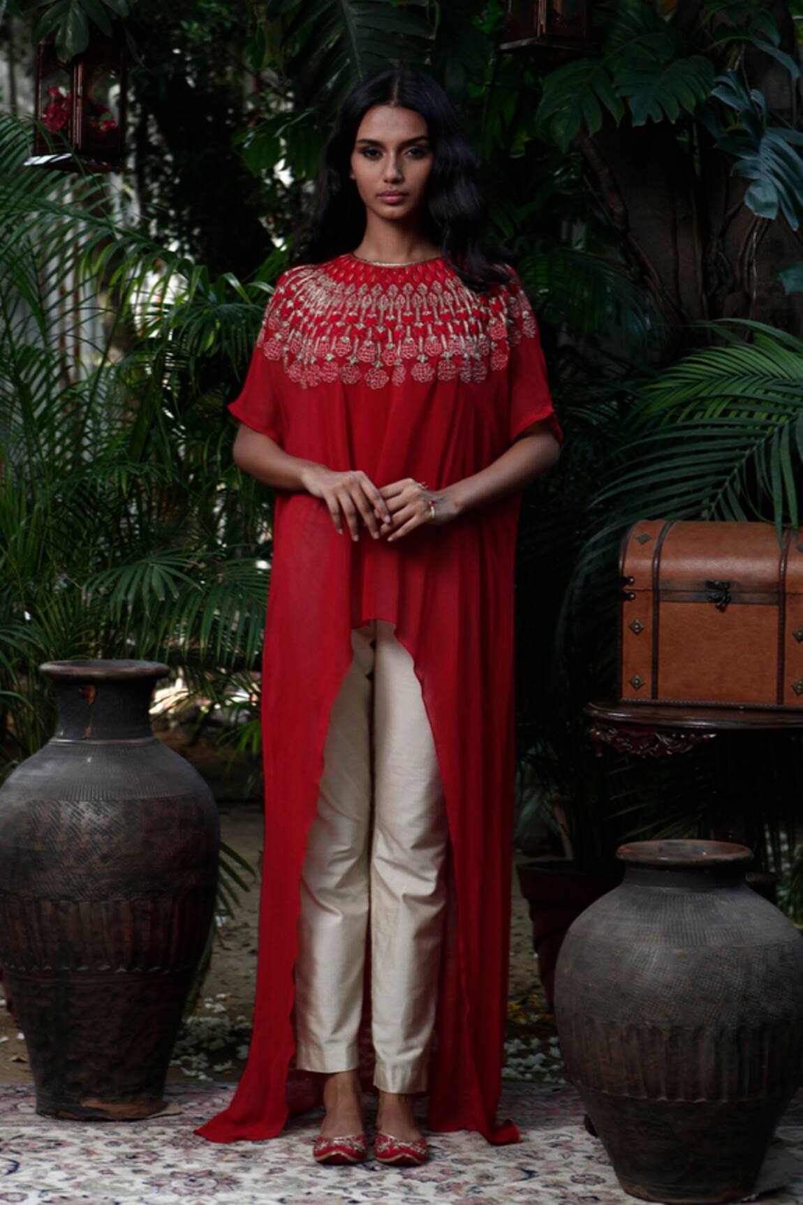 Samatvam By Anjali Bhaskar Embroidered Kurta & Pant Set 