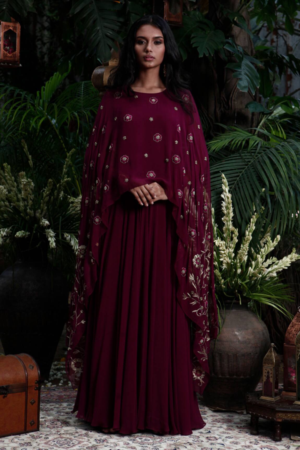 Samatvam By Anjali Bhaskar Embroidered Anarkali Gown 
