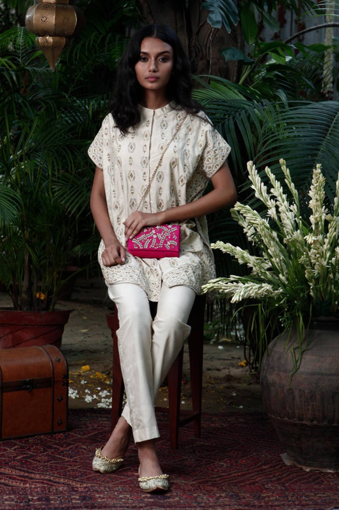 Samatvam By Anjali Bhaskar Embroidered Kurta & Pant Set 