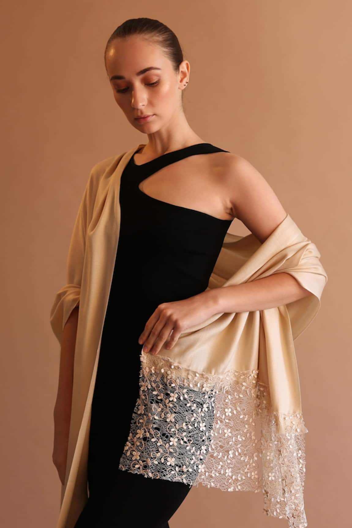 Pashma Italian Lace Silk Cashmere Scarf