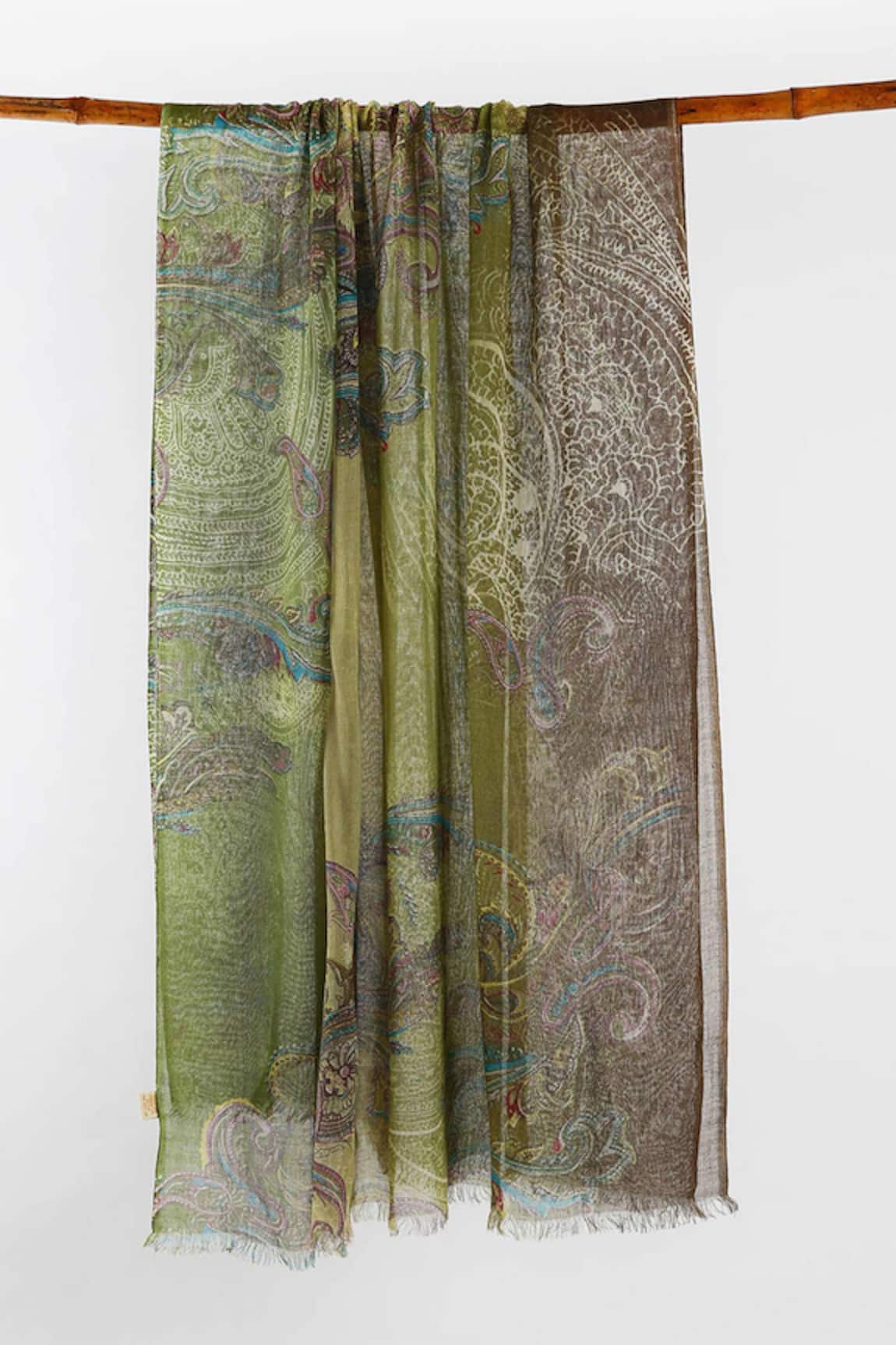 Pashma Silk Cashmere Printed Scarf