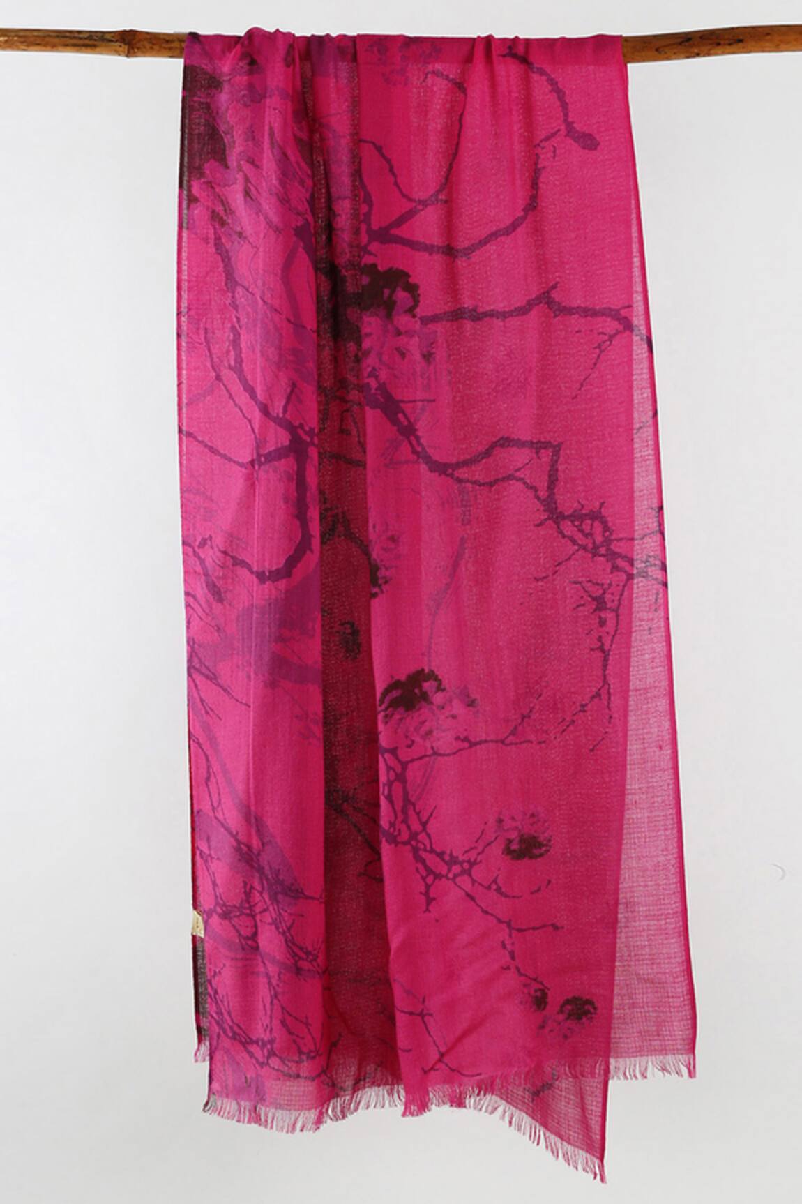 Pashma Silk Cashmere Printed Scarf